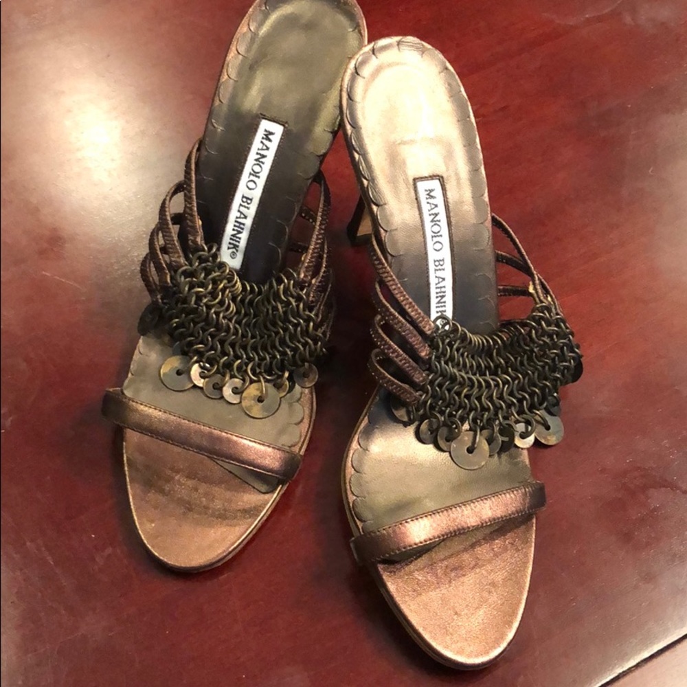 Never worn Manolo Blahnik size 38 heels/ sandals